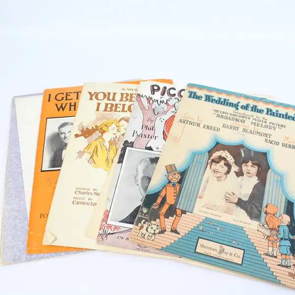 Lot Of 5 1929 Antique Sheet Music Siboney Piccolo Pete You Belong To Me