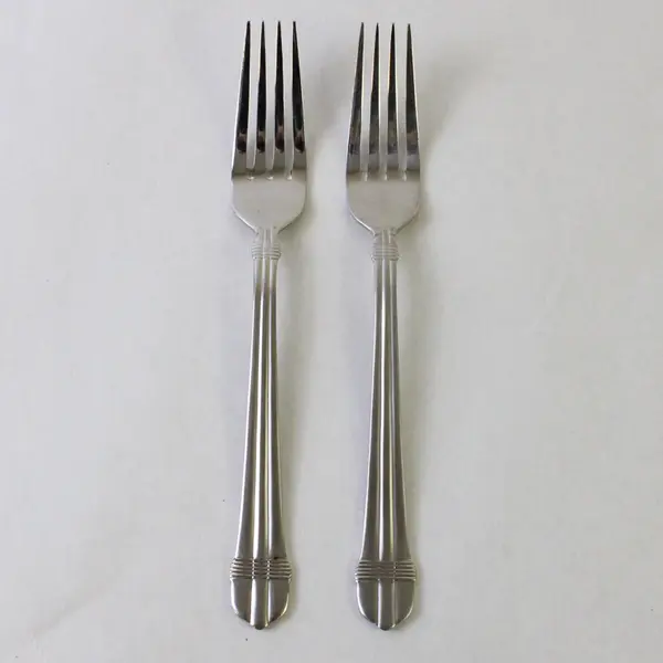 Two 18/10 Stainless  Dinner Forks by International in the Pattern INS453