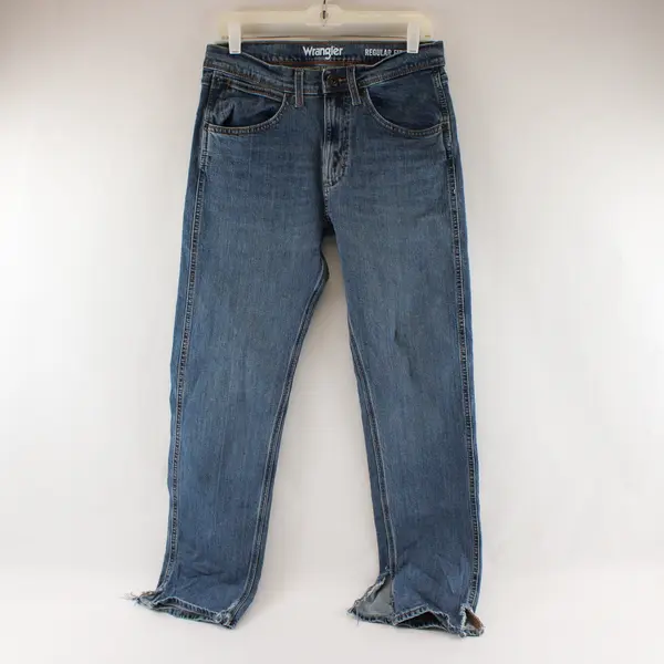 Lot of 3 Heavyweight Damaged Denim Jeans for Crafts Scraps Projects