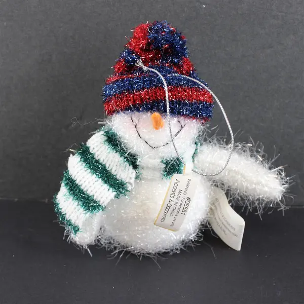 Lot of 3 Accents & Occasions Snowman and Santa Christmas Ornaments