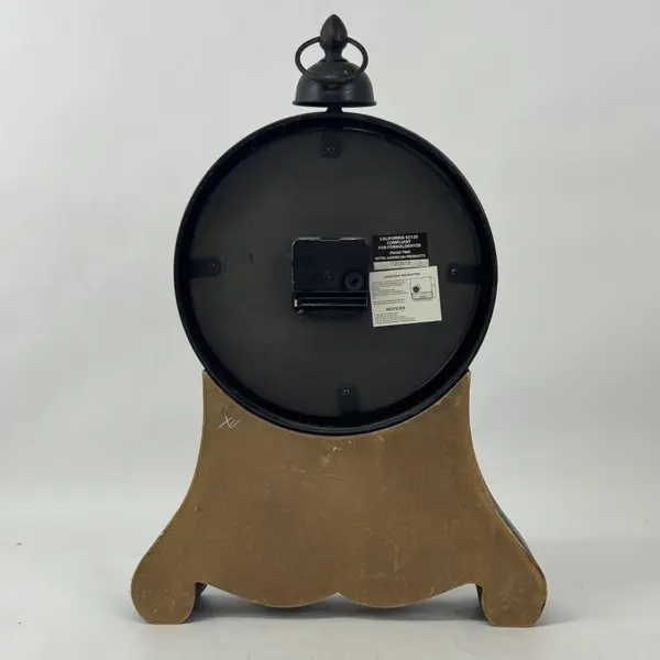 Antiques 1870 Antique Inspired Metal And Wood Battery Operated Hanging Clock