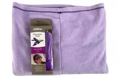 Lot of 2 Lavender Microwavable Bed Buddy Eye Mask Lap Blanket Spa Set Purple