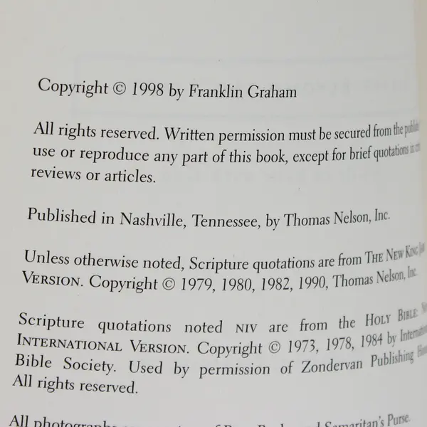 Living Beyond the Limits A Life in Sync With Got Franklin Graham 1998 PB