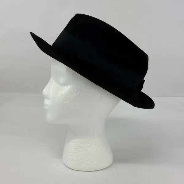Dobbs Black Wool Fedora Size 7.5 Stranix Pendleton Oregon