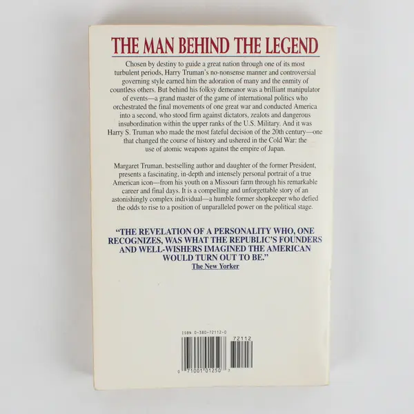The 1993 Paperback Edition Harry S Truman a Biography by Margaret Truman PB