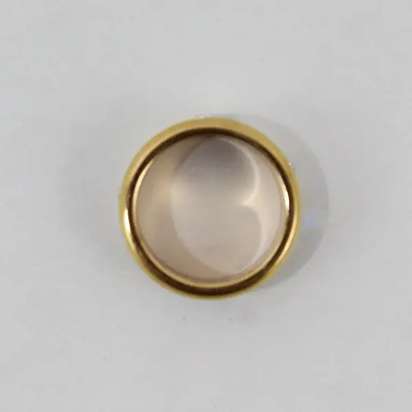 Gold Tone Ring With A Silver Tone Center Band With Rhinestones Size 5.75