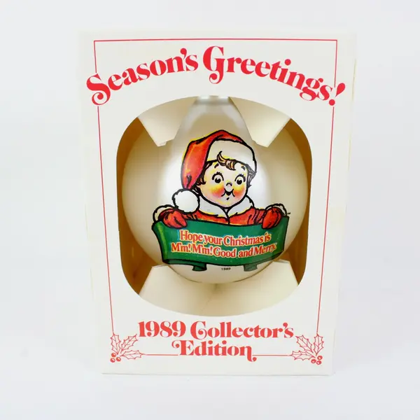 Vintage 1989 Campbell Soup Christmas Ornament Original Box