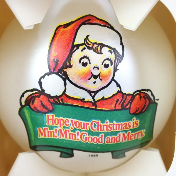 Vintage 1989 Campbell Soup Christmas Ornament Original Box
