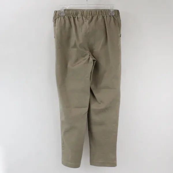 Croft & Barrow Women's Petite Size 4P Short Stretch Beige Pants Elastic Waist
