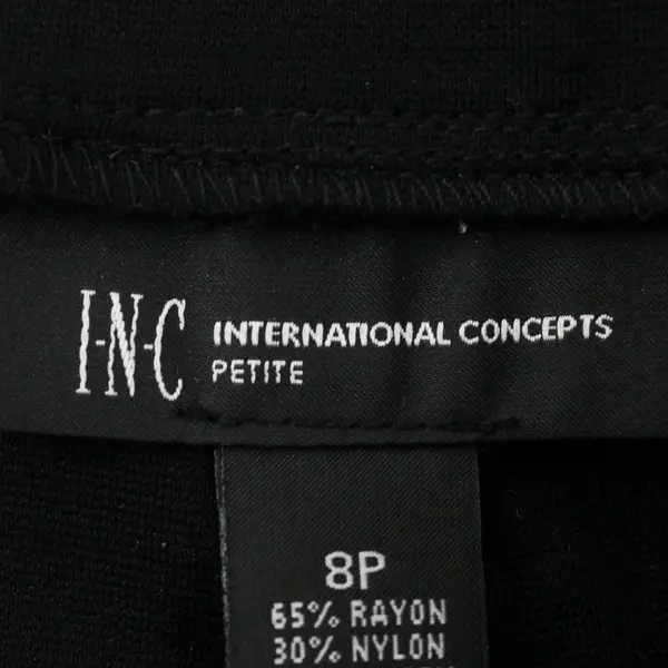 International Concepts Women's Petite 8P Black Legging Pants