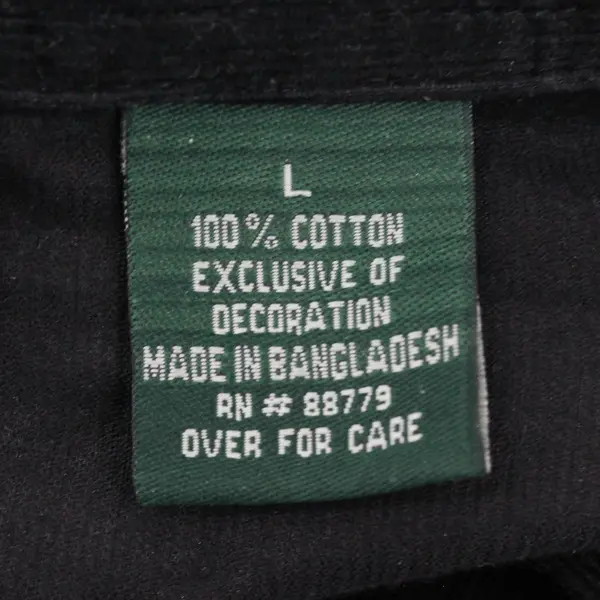 Lemon Grass Studio Women's Size Large Black Corduroy Cotton Button Up Shirt