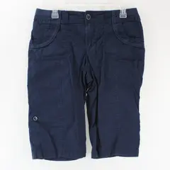 Khakis & Company Women's Size 6 Navy Blue Capri Pants Elastic Waist Pockets