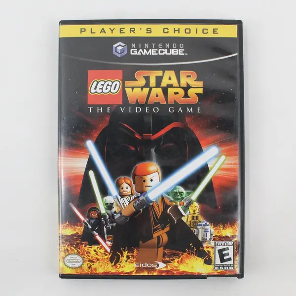 Nintendo Gamecube Lego Star Wars Player's Choice Manual and Case ONLY NO DISC