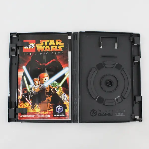 Nintendo Gamecube Lego Star Wars Player's Choice Manual and Case ONLY NO DISC