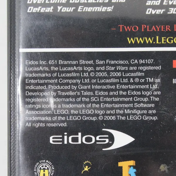 Nintendo Gamecube Lego Star Wars Player's Choice Manual and Case ONLY NO DISC