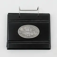 Vintage Black Duck Medallion Desktop Flip Photo Album 4.5"x6"