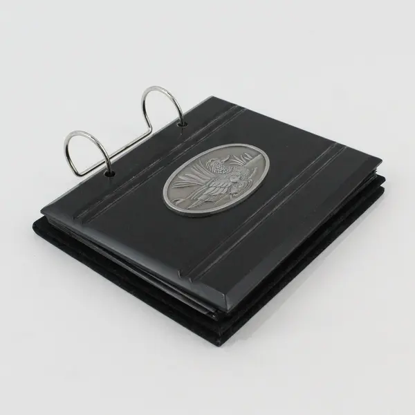 Vintage Black Duck Medallion Desktop Flip Photo Album 4.5"x6"