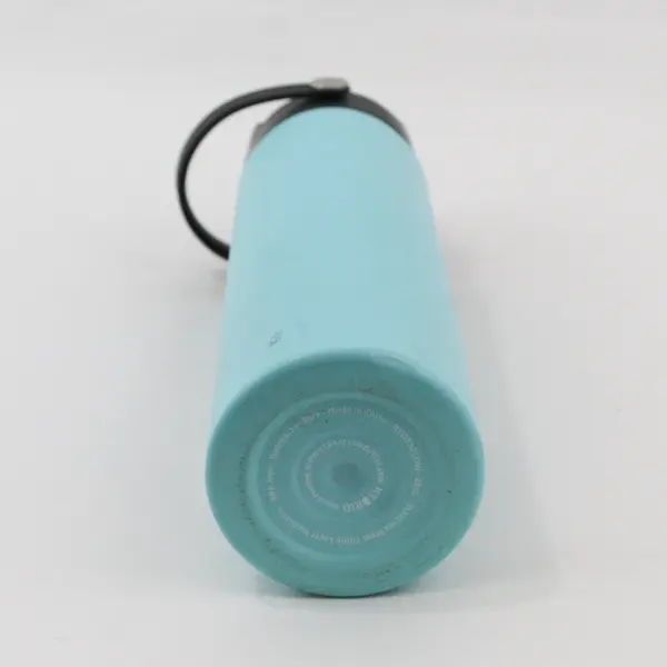 Hydraflow 25oz Turquoise Stainless Steel Triple-Wall Insulated Bottle, Black Lid
