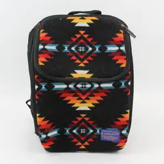 Vintage Pendleton Wool Picnic Backpack Complete 4-Person Aztec Geometric Pattern