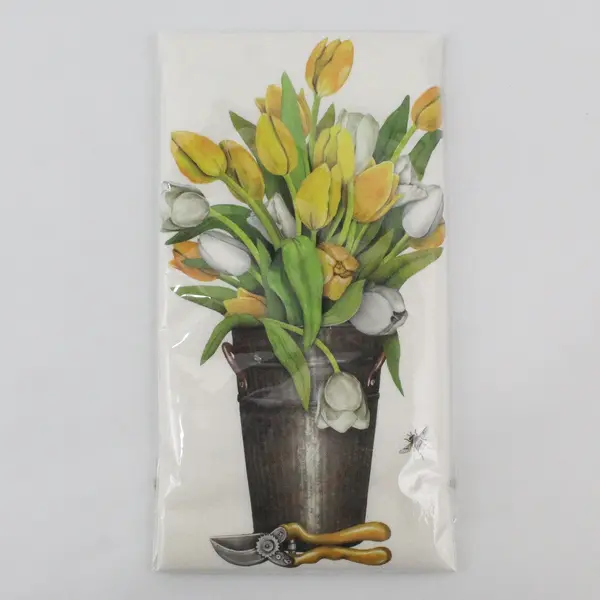 Mary Lake Thompson Tulips Bee Flour Sack Kitchen Towel 30x30
