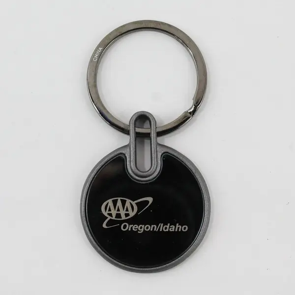 AAA Oregon 50 Year Member Silver Keychain FOB