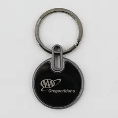 AAA Oregon 50 Year Member Silver Keychain FOB