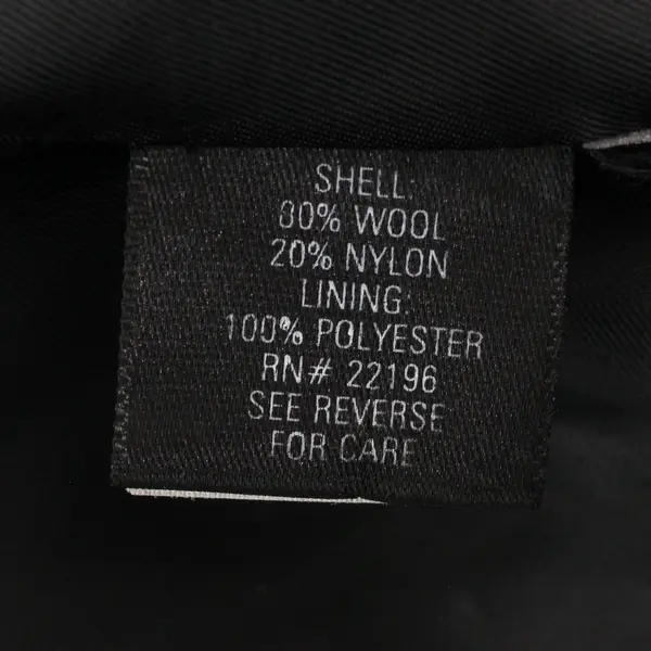 Croft & Barrow Women's XL Black Wool Blend Pea Coat Button Front