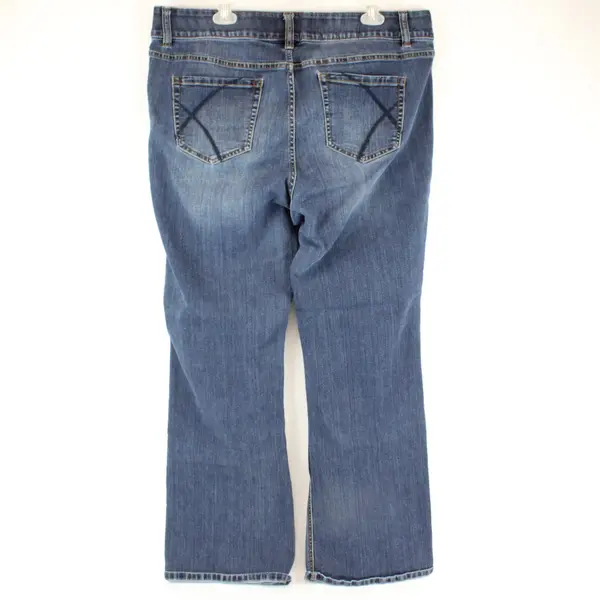 Lane Bryant High Rise Bootcut Jeans Tighter Tummy Dark Wash Blue 20R Womens
