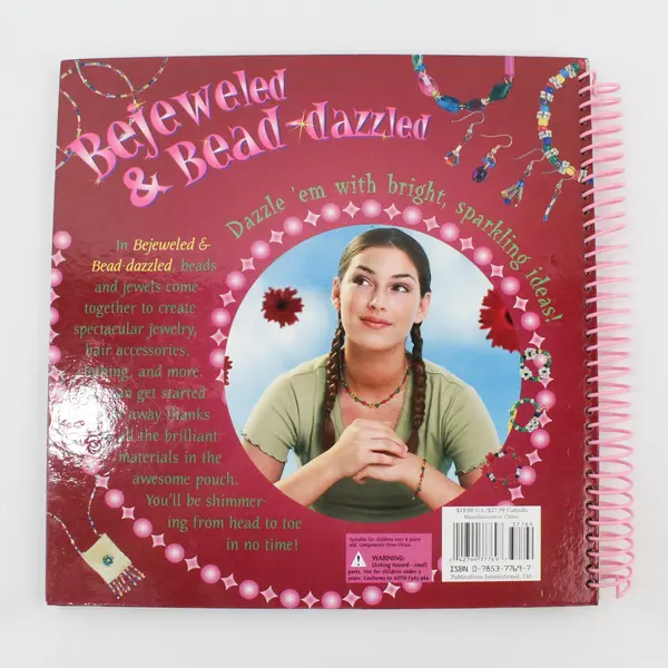 Bejeweled & Bead-dazzled 2002 Spiral-Bound Hardcover Book For Girls Vicki Felix