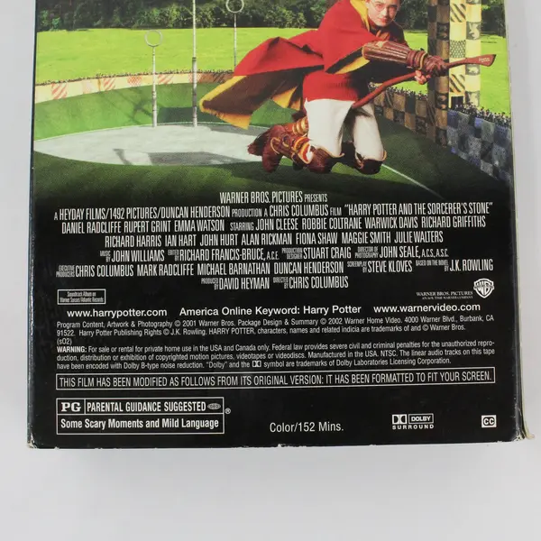 Harry Potter And The Sorcerer's Stone VHS Tape 2001 #21331 