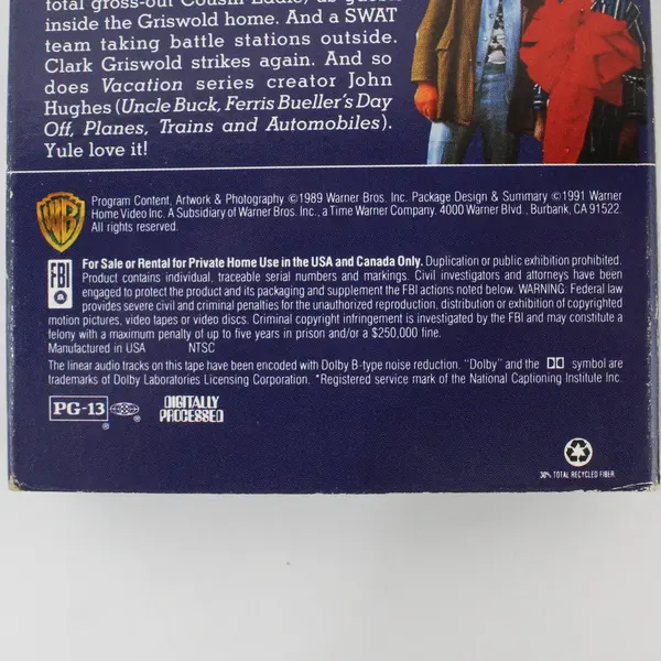 Warner Home Video National Lampoon's Christmas Vacation VHS 1994 Chevy Chase