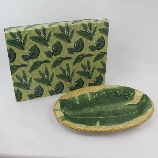 Vintage Coventry Rainforest Collection 16" Ceramic Oval Serving Platter