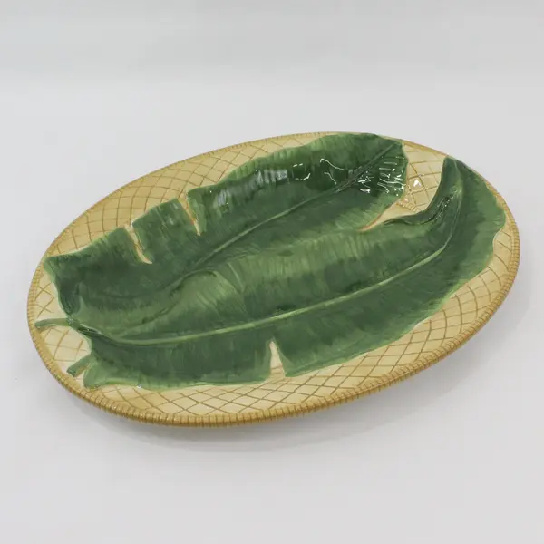 Vintage Coventry Rainforest Collection 16" Ceramic Oval Serving Platter