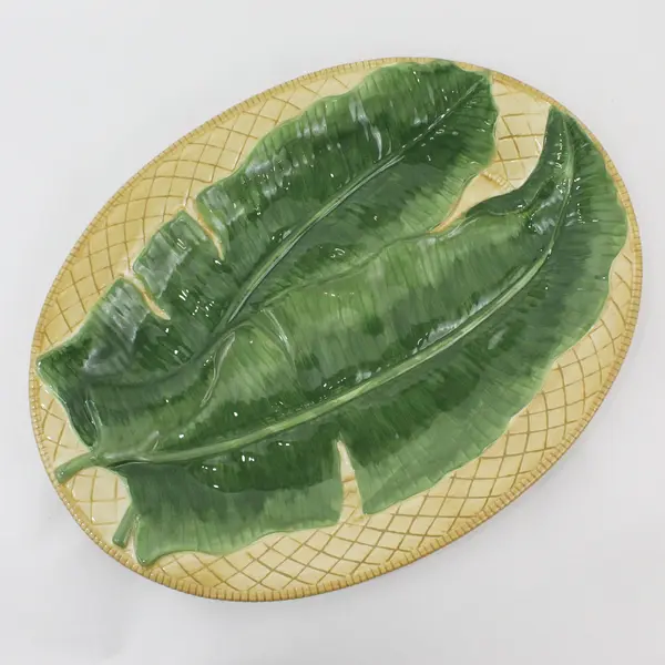 Vintage Coventry Rainforest Collection 16" Ceramic Oval Serving Platter