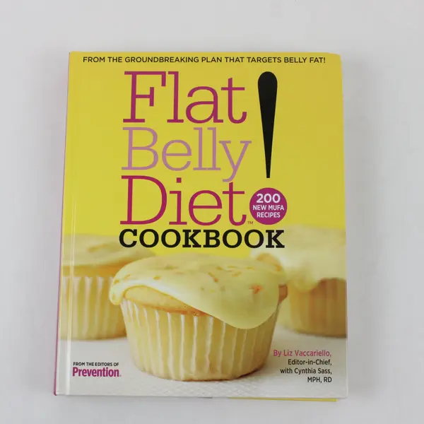 Flat Belly Diet! Cookbook Liz Vaccariello and Cynthia Sass 2008 HC MUFA Recipes