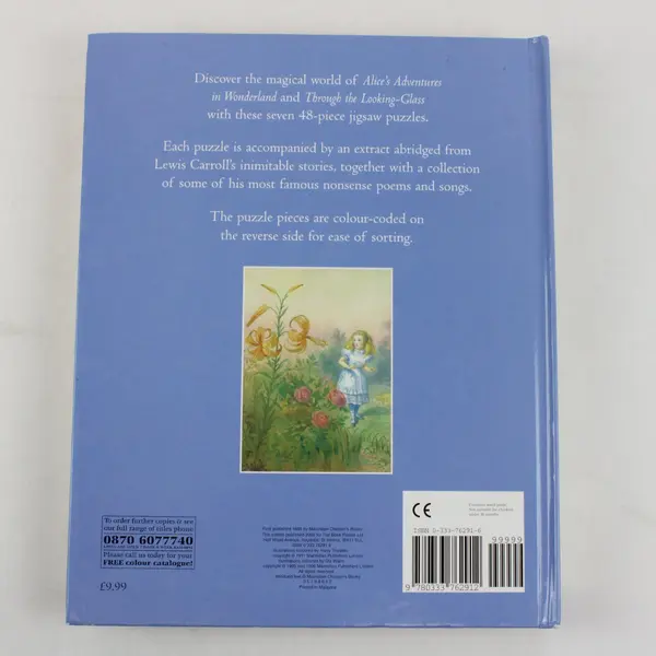 VTG Alice in Wonderland Jigsaw Book Seven 48-Piece Puzzles Complete 2000 HC