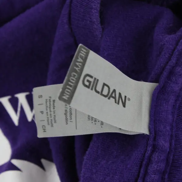Gildan Purple Welcome to Duniway Dragon Graphic Heavy Cotton T-Shirt S