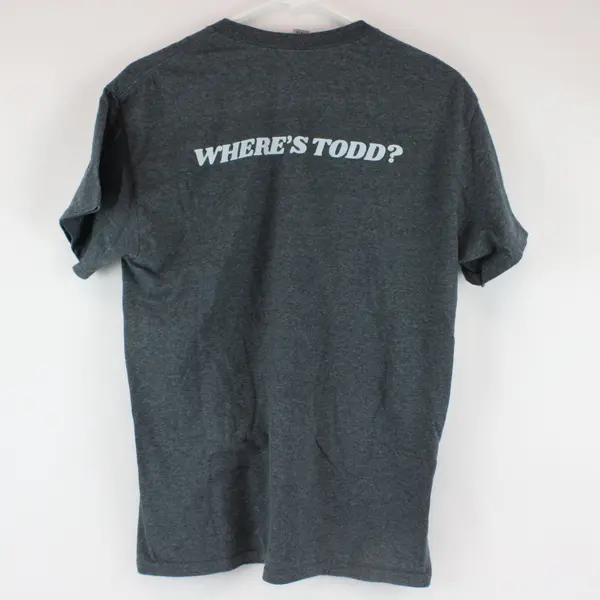 Gildan Dark Gray Size M "Is Gus on the Bus? Washington DC to New York" T-Shirt
