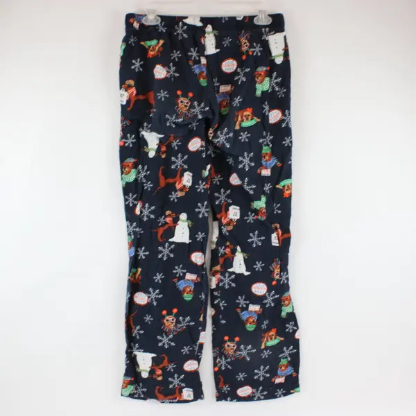 30th Anniversary Old Navy Christmas Dog Drawstring PJ Pants Size M