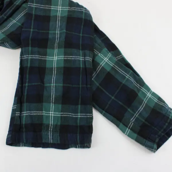 Old Navy Green and Blue Plaid Size M Tall Drawstring PJ Pants