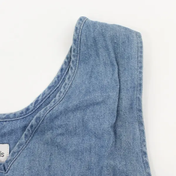 Baxter & Wells Sleeveless Denim Midi Dress Women's Size 12