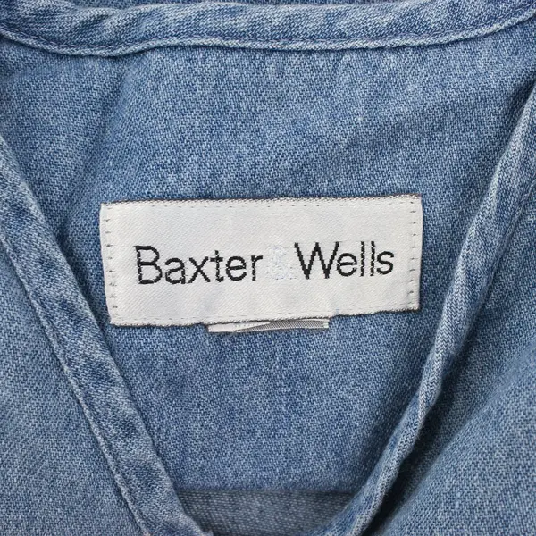 Baxter & Wells Sleeveless Denim Midi Dress Women's Size 12