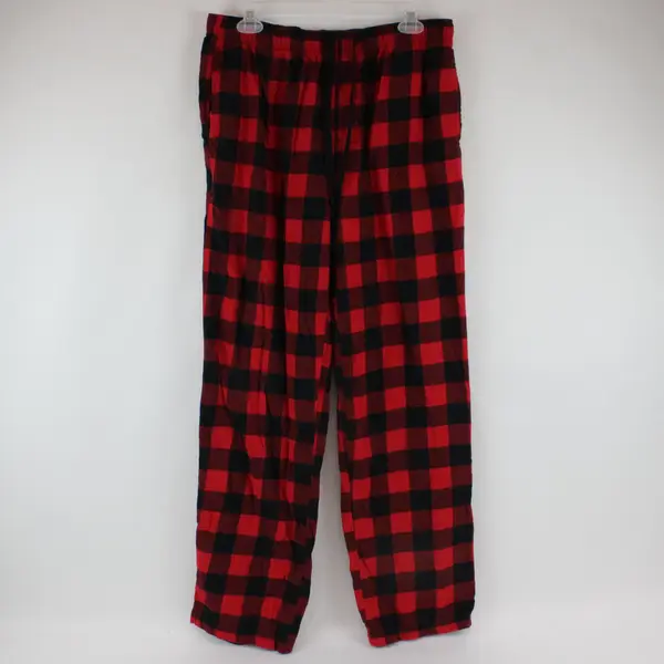Redhead Red and Black Size L Drawstring Pajama Pants