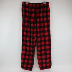 Redhead Red and Black Size L Drawstring Pajama Pants