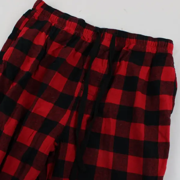 Redhead Red and Black Size L Drawstring Pajama Pants