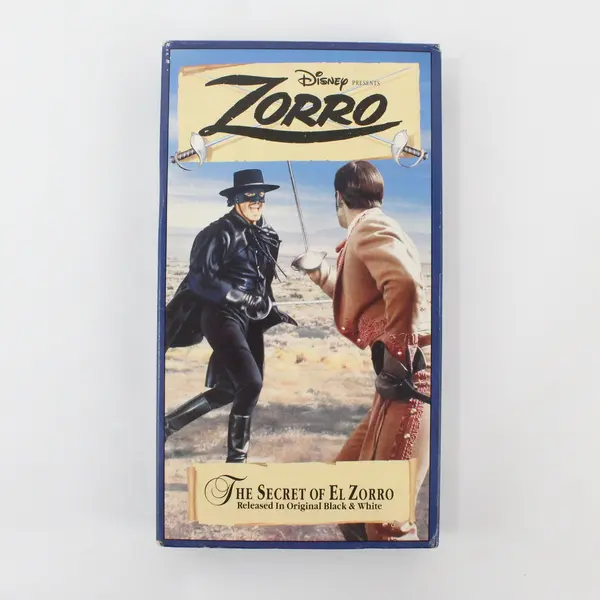 Disney’s Zorro: The Secret of El Zorro VHS Tape 1990 Vol. 1, 1994, #338 