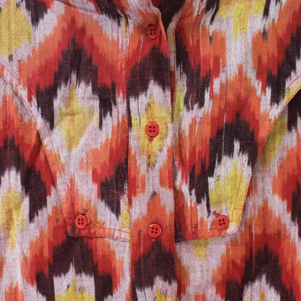 Vintage Side Saddle Southwestern Women's Large Long Sleeve Button-Up Shirt