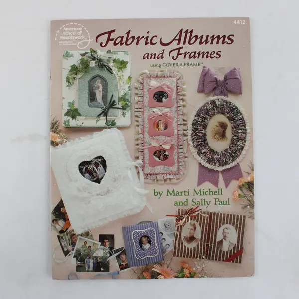 1992 AS Needlework Fabric Albums/Frames Cover-A-Frame Marti Michell Sally Paul