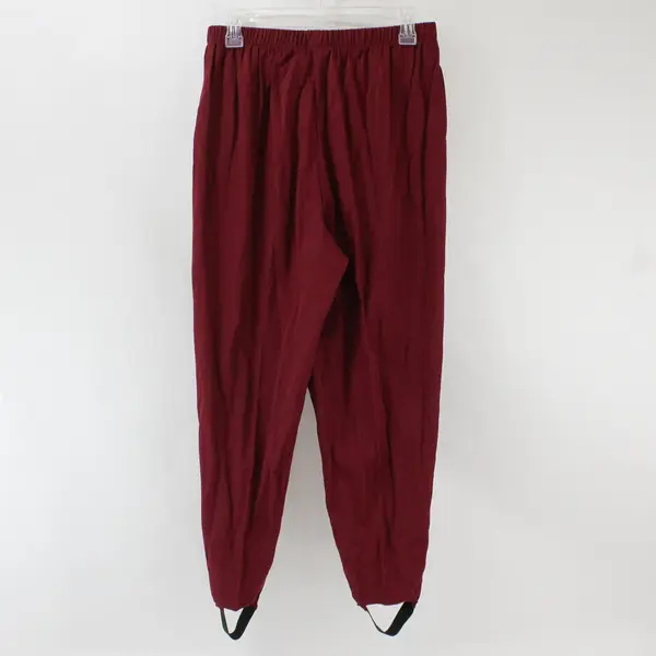 Jolie Femme Maroon Red Stirrup Pants Women's Medium
