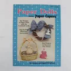 Vintage 1988 Napier Paper Dolls Using Paper Capers Jackie and April Stephens 